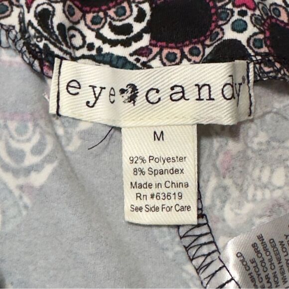NWT EYE CANDY Skull Print Leggings MEDIUM - Picture 12 of 13
